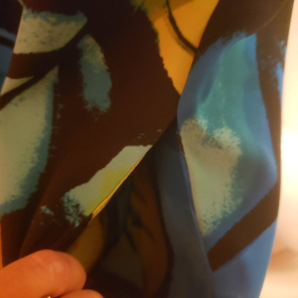 Summer Sheath multi color dress / WITH SHRUG! - Picture 7 of 7